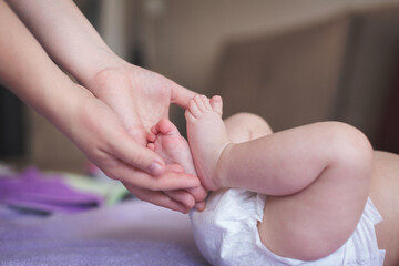Changing diaper