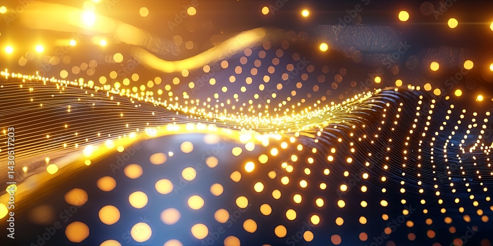 Aufkleber Abstract Technology Background with Circuit Patterns and Glowing Dots Representing Innovation and Digital Connectivity in a Modern Futuristic Design