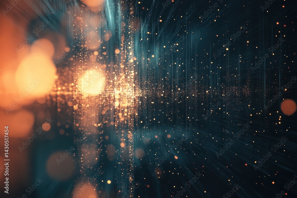 Poster Colorful abstract bokeh background creating a dreamy atmosphere with glowing lights and unique patterns, abstract bokeh background
