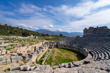 Xanthos or Xanthus Letoon which was the capital of Lycia, illustrates the blending of Lycian...