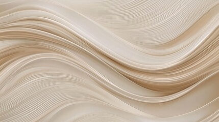 Fototapeta premium Abstract wavy lines in beige and cream