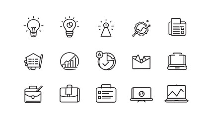 Business Vision line art creative design for modern businesses