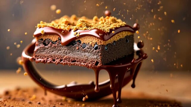 Fudge Brownie, Chocolate delight, Dessert indulgence. Sweet treat. Cocoa powder enhances rich flavor. Recipe simplicity aids quick preparation. Serving suggestion for optimal enjoyment.