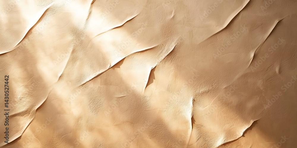 Poster Textured background in soft beige tones creating an elegant and minimalistic aesthetic ideal for modern design projects or artistic wallpaper applications