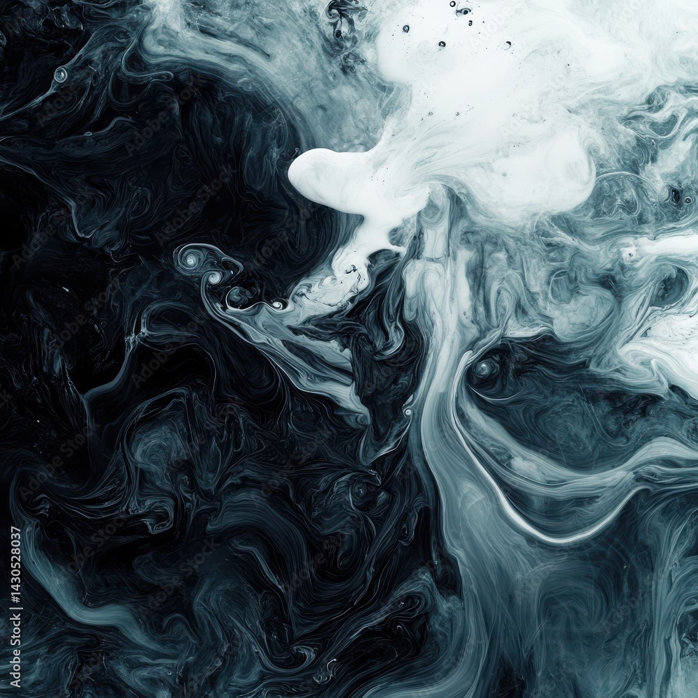 Aufkleber abstract background with a swirling ink mesh texture design.