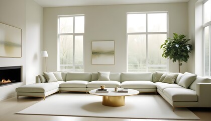 interior modern design room 3d