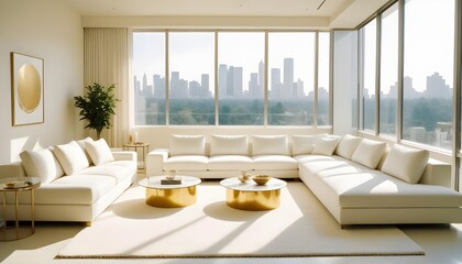 interior modern design room 3d