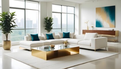 Fototapeta premium interior modern design room 3d