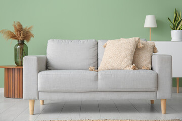 Interior of living room with  sofa