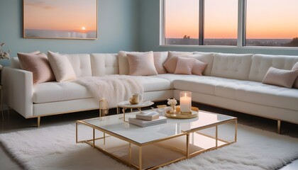 interior modern design room 3d