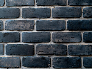  textured black brick with visible mortar lines