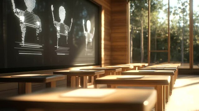 Holographic AI Teacher in Refugee Classroom for Language Learning