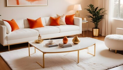 interior modern design room 3d