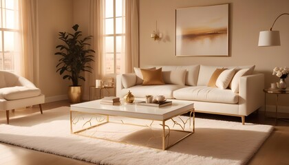 interior modern design room 3d