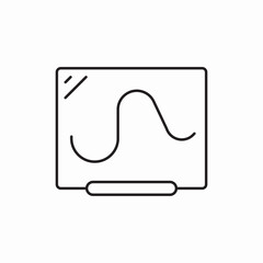 Fototapeta premium board graph icon vector sign