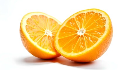 Orange fruit isolated on white background