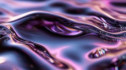 Abstract smooth water layer, light reflections creating a natural pattern, fully isolated 