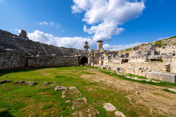 Xanthos or Xanthus Letoon which was the capital of Lycia, illustrates the blending of Lycian...