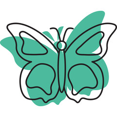 Handrawn Butterfly Icon