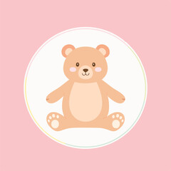 teddy bear vector illustration