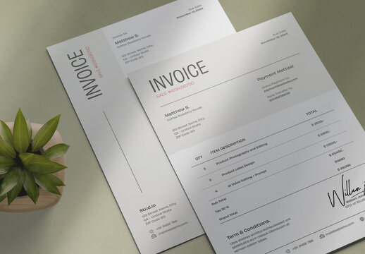 Invoice Layout Template