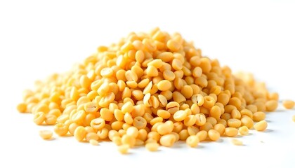 bulgur cereal isolated on white