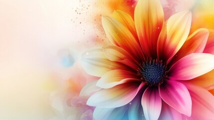 Obraz premium abstract background with flowers