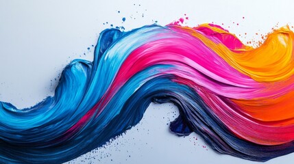 Abstract Colorful Paint Swirl Texture Background