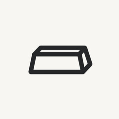 Gold Bar Icon in Black Outline for Finance Blogs, Precious Metals Websites, Investment Education, Wealth Management Resources, and Bullion Market Articles