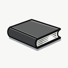 Isometric Gray Book Illustration for Educational Blogs, E-learning Platforms, Libraries, Knowledge Websites, and Bookstores - the concept of learning
