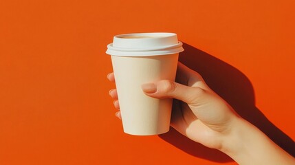 hand holding a paper cup of water
