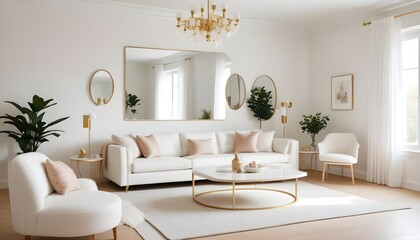 interior modern design room 3d