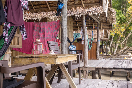 Homestay on Kri Island, showcasing local daily life