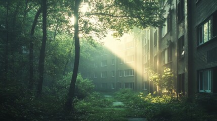 Obraz premium morning in the forest