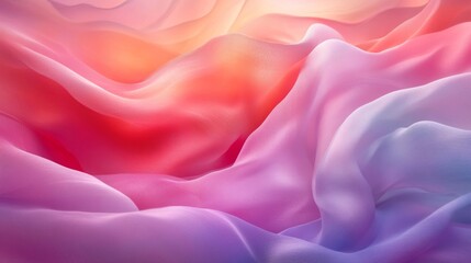 Obraz premium Abstract Pastel Fabric Drapery with Soft Waves