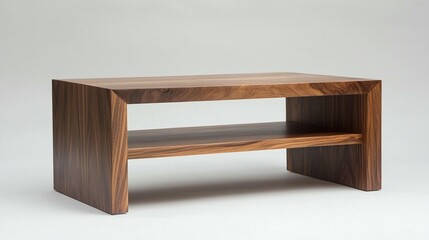 Simple wooden storage unit with two shelves home organization furniture