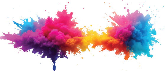 
A Bright, Stunning Watercolor Painting of Abstract Stains and Splashes in Rich, Vibrant Colors, Enhanced by Bold Brush Strokes on a Pure White Background for a Contemporary Look.
