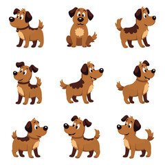 dog vector design pack collection