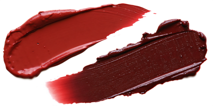 dark red lipstick swatch isolated on white background PNG
