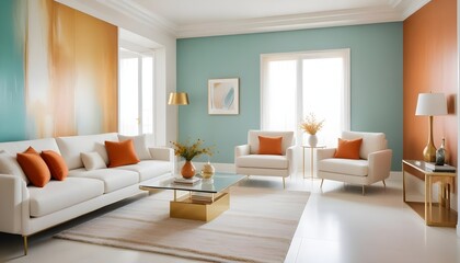 Fototapeta premium interior modern design room 3d