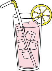 Alcohol drink, margarita cocktail, Champagne vector