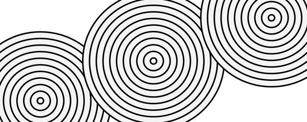 Abstract glowing geometric lines on dark blue background. Modern shiny blue circle lines pattern. Futuristic technology concept. Suit for cover, poster, banner, brochure, header, website. eps 10