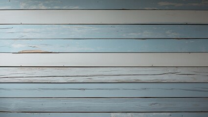 Fototapeta premium Vintage Shiplap Texture in Sky Blue with Weathered Gray Wood Planks for Backdrop