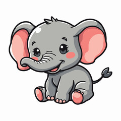 elephant vector design draw