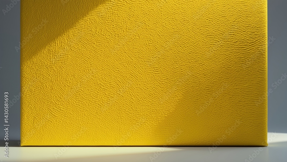 Poster yellow canvas background. fabric texture surface in color.
