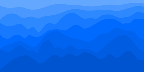 Sea waves layer vector background illustration vector. Abstract Blue Waves, Layered Background