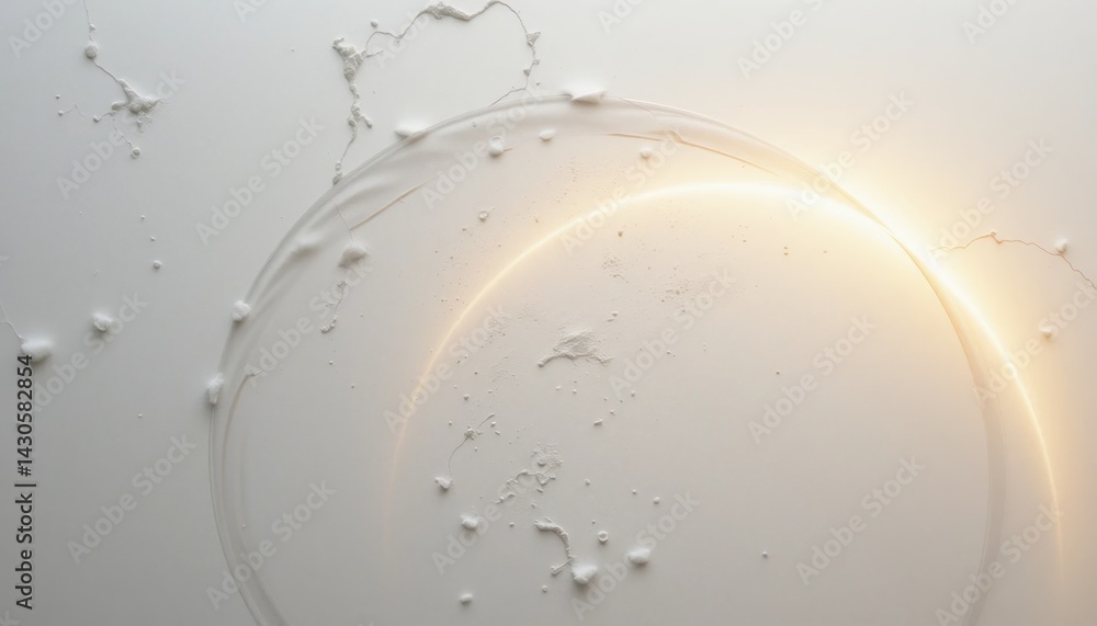 Poster abstract circular design minimalist studio visual art bright environment close-up view creative conc