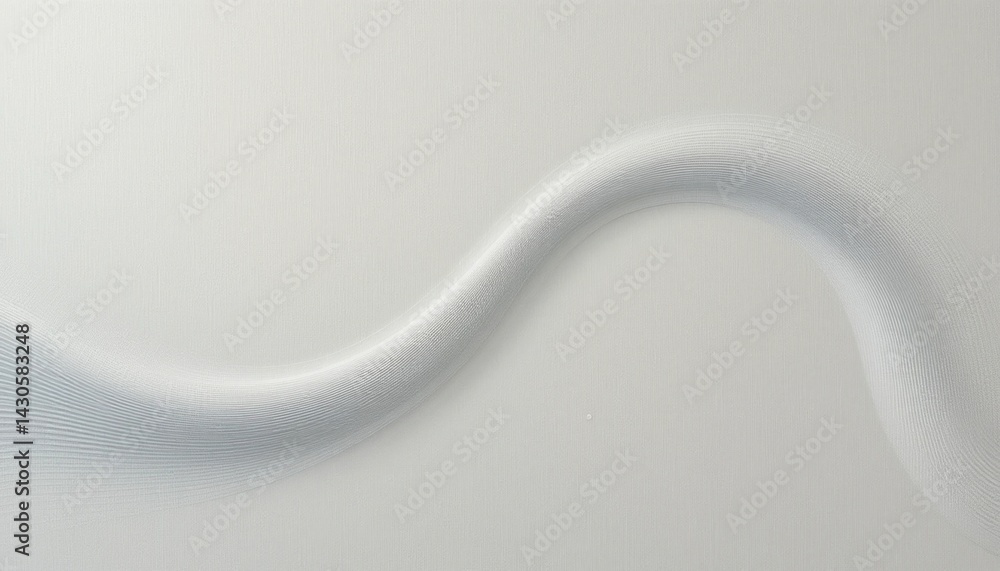 Poster flowing abstract line design digital artwork modern aesthetic minimalist environment soft color pale