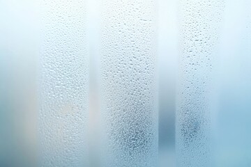 Condensation on frosted glass