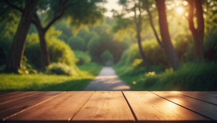 Wooden desk providing ample space and time